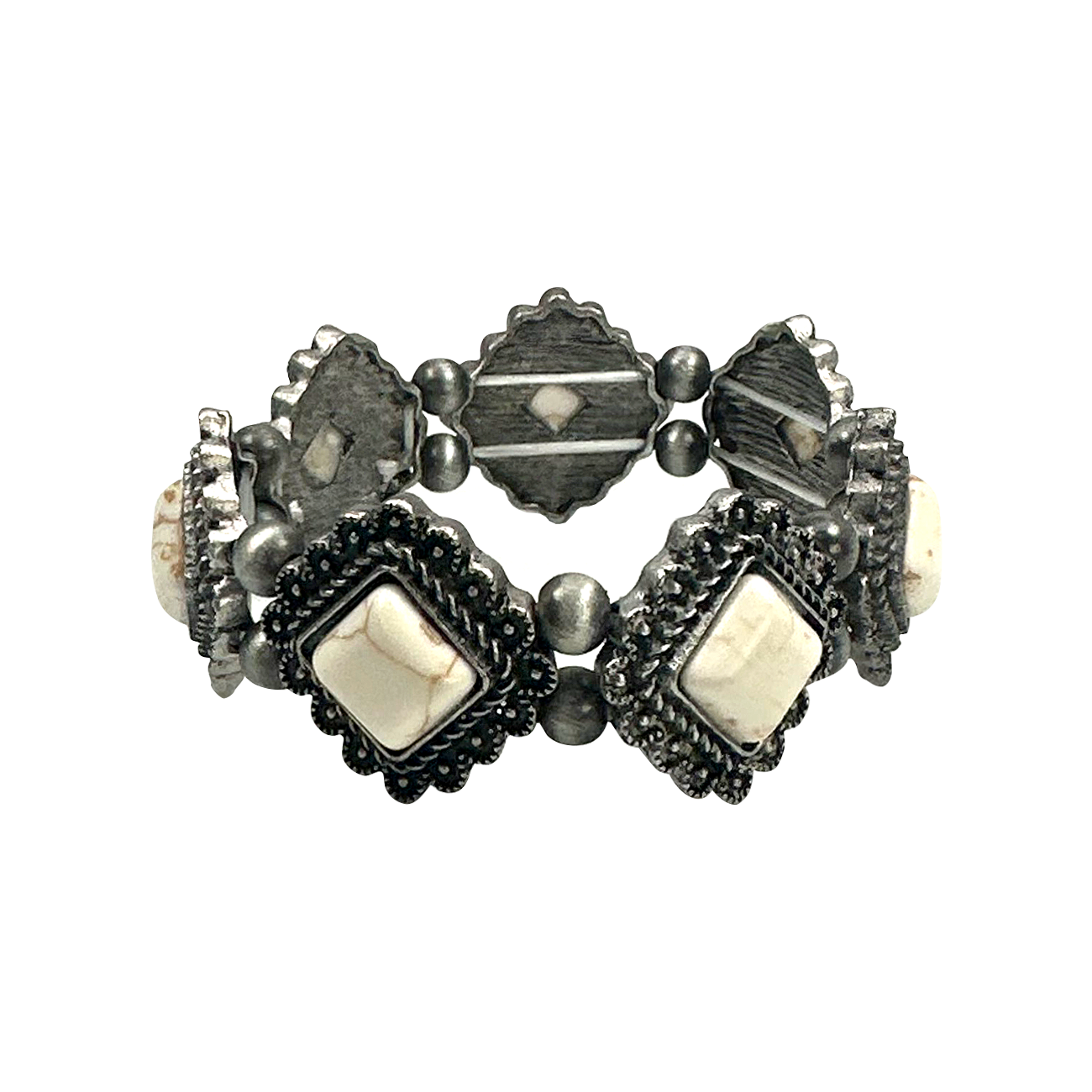 Southwest Vintage Stone Stretch Bracelet