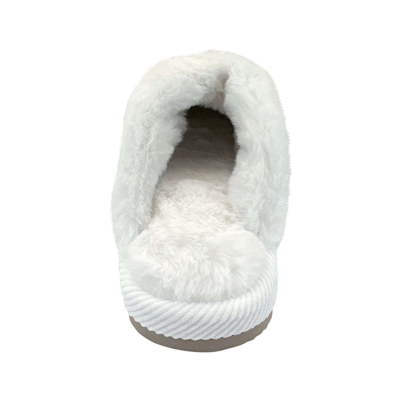Women's Aztec Knitted Slip-On Slippers with Faux Fur Cuff
