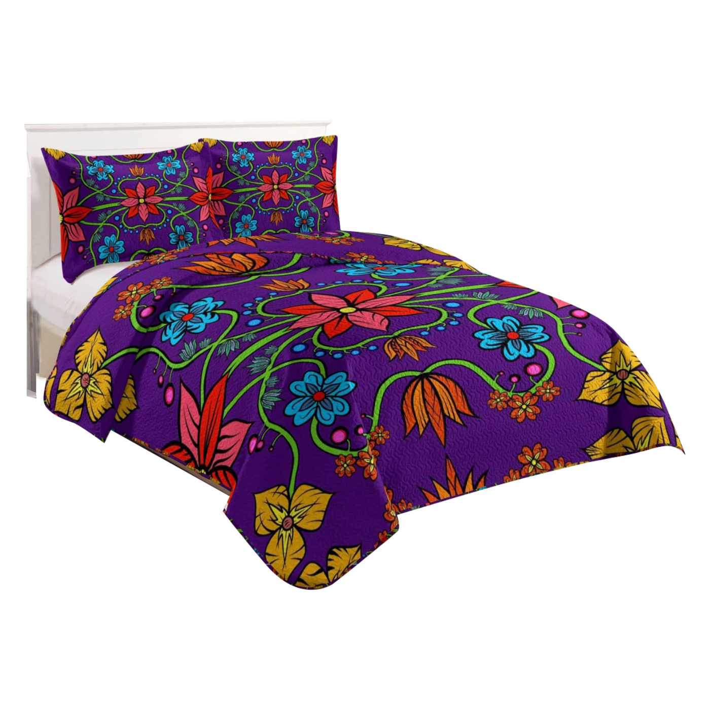 Indigenous Art CLEARANCE Floral Sherpa Comforter Set