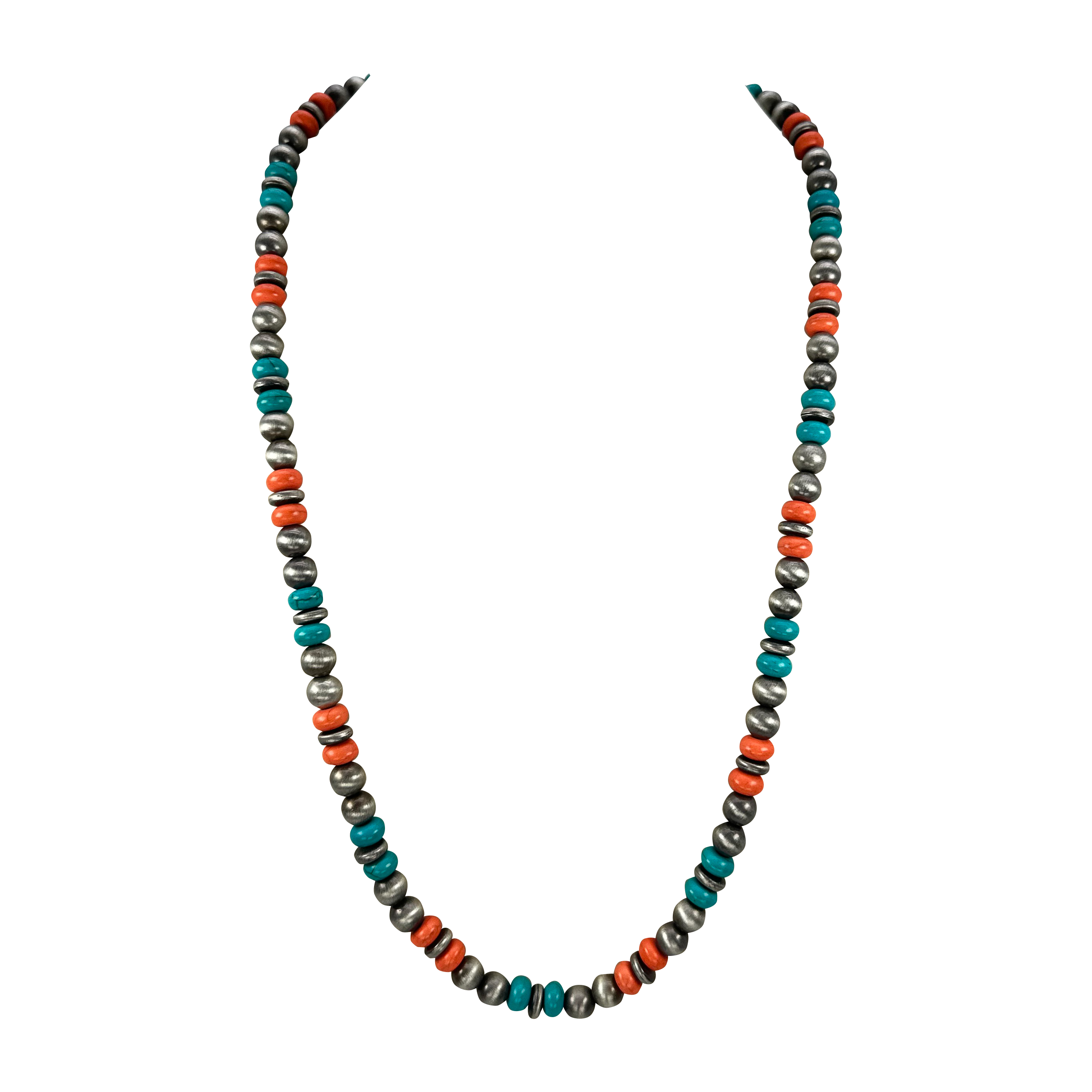Navajo Pearl Multi-Stone Bead Necklace