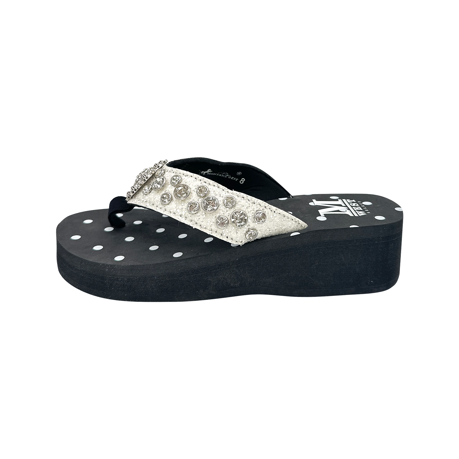 Women's Embroidered Wedge Flip-Flops