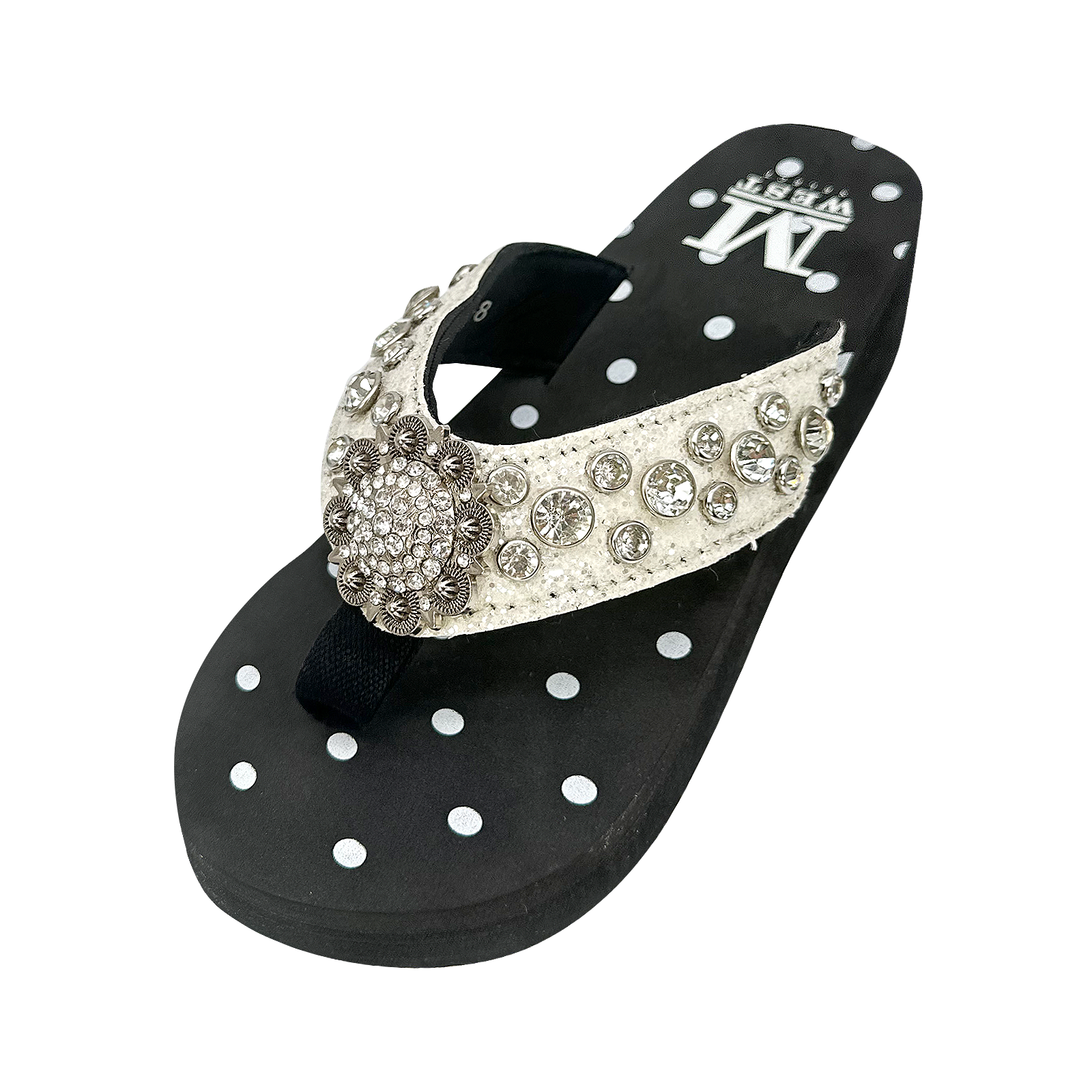 Women's Embroidered Wedge Flip-Flops