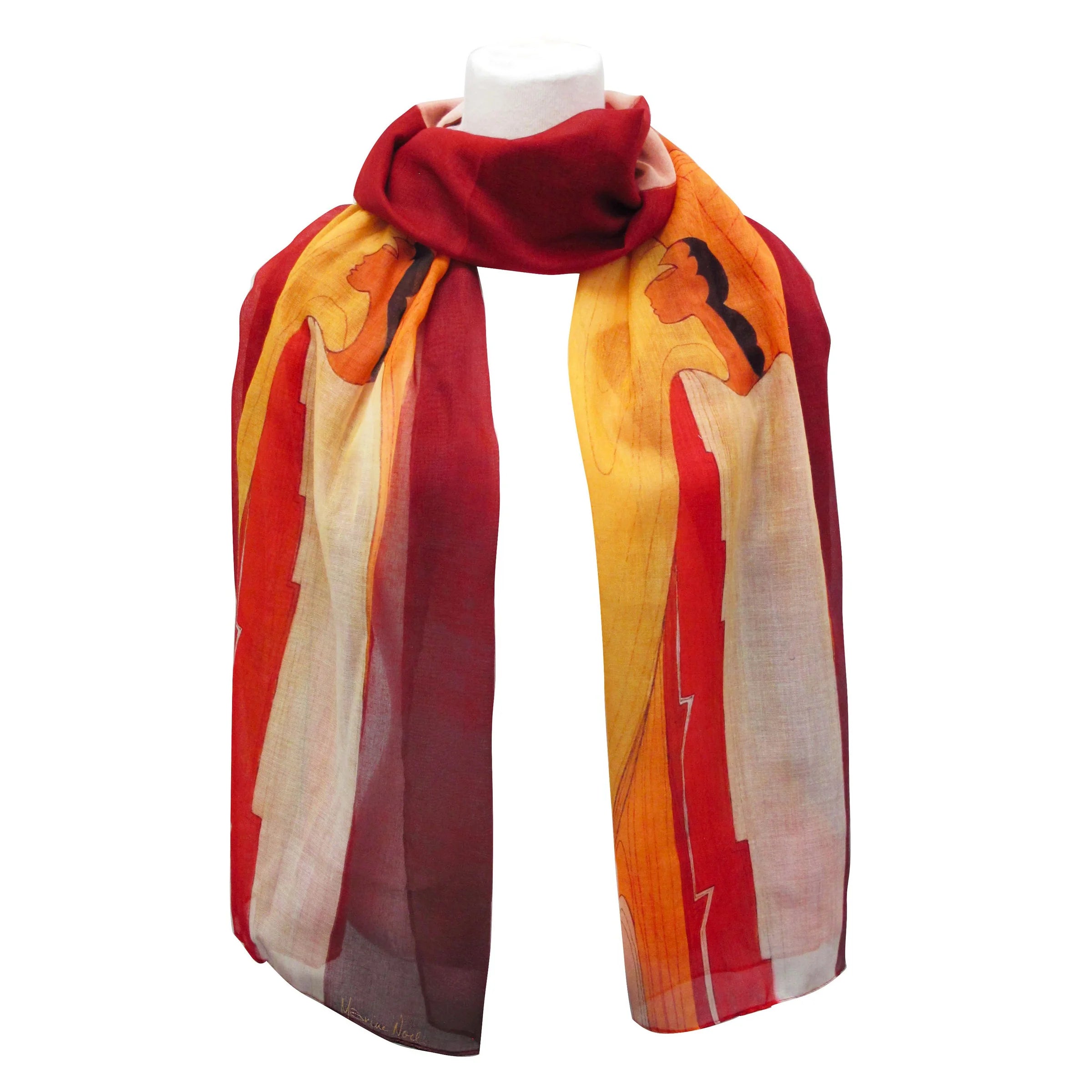 Native American Art Eco-Scarves by Maxine Noel
