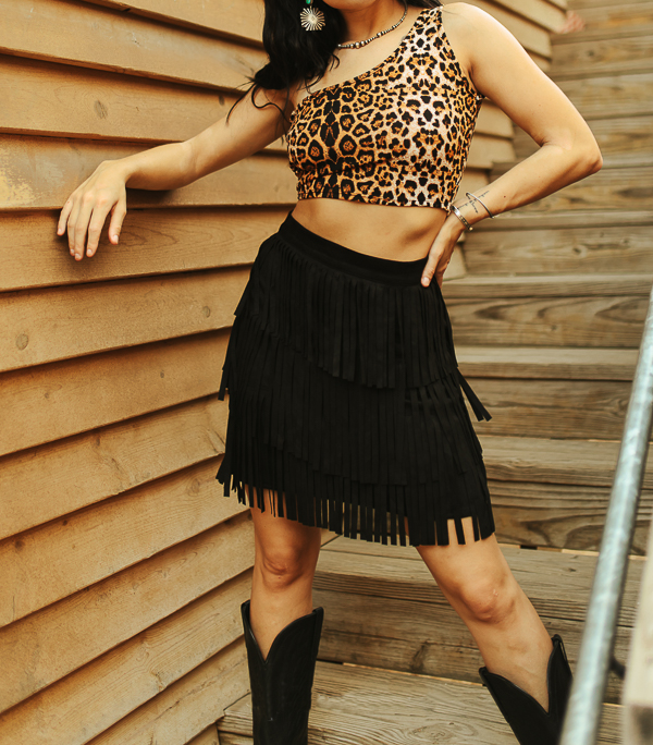 Fringe Tier Skirt (Clearance)