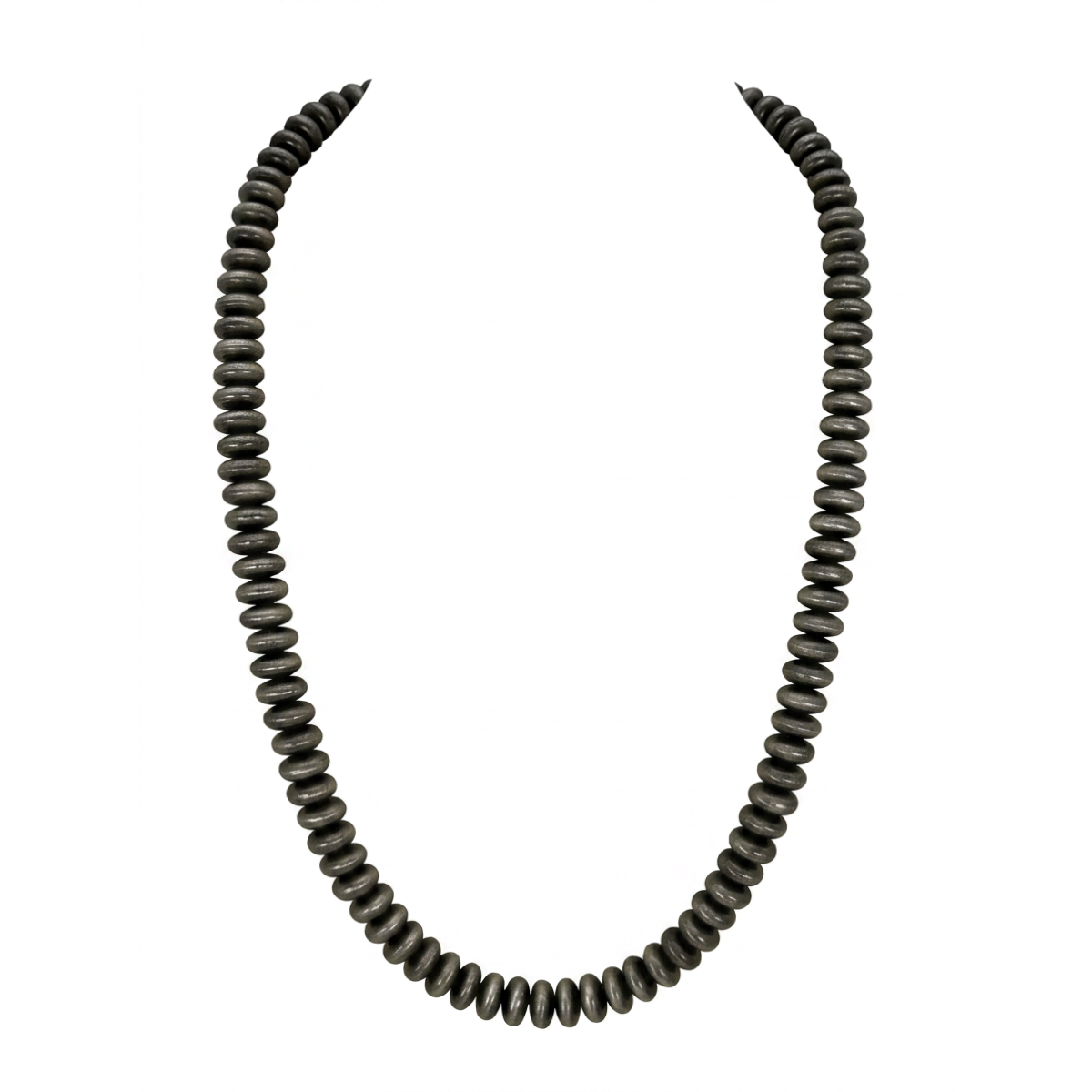 Navajo Pearl Silver-Tone Bead Necklace