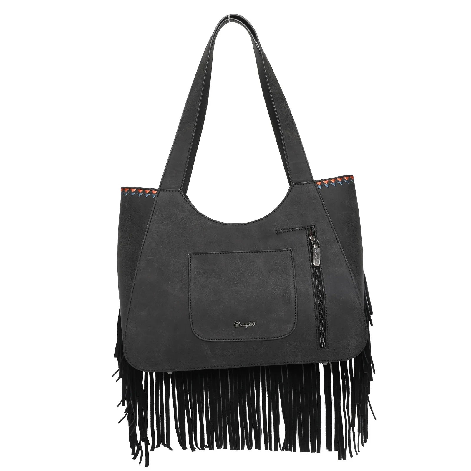 Embroidered Fringe Collection Tote Bag