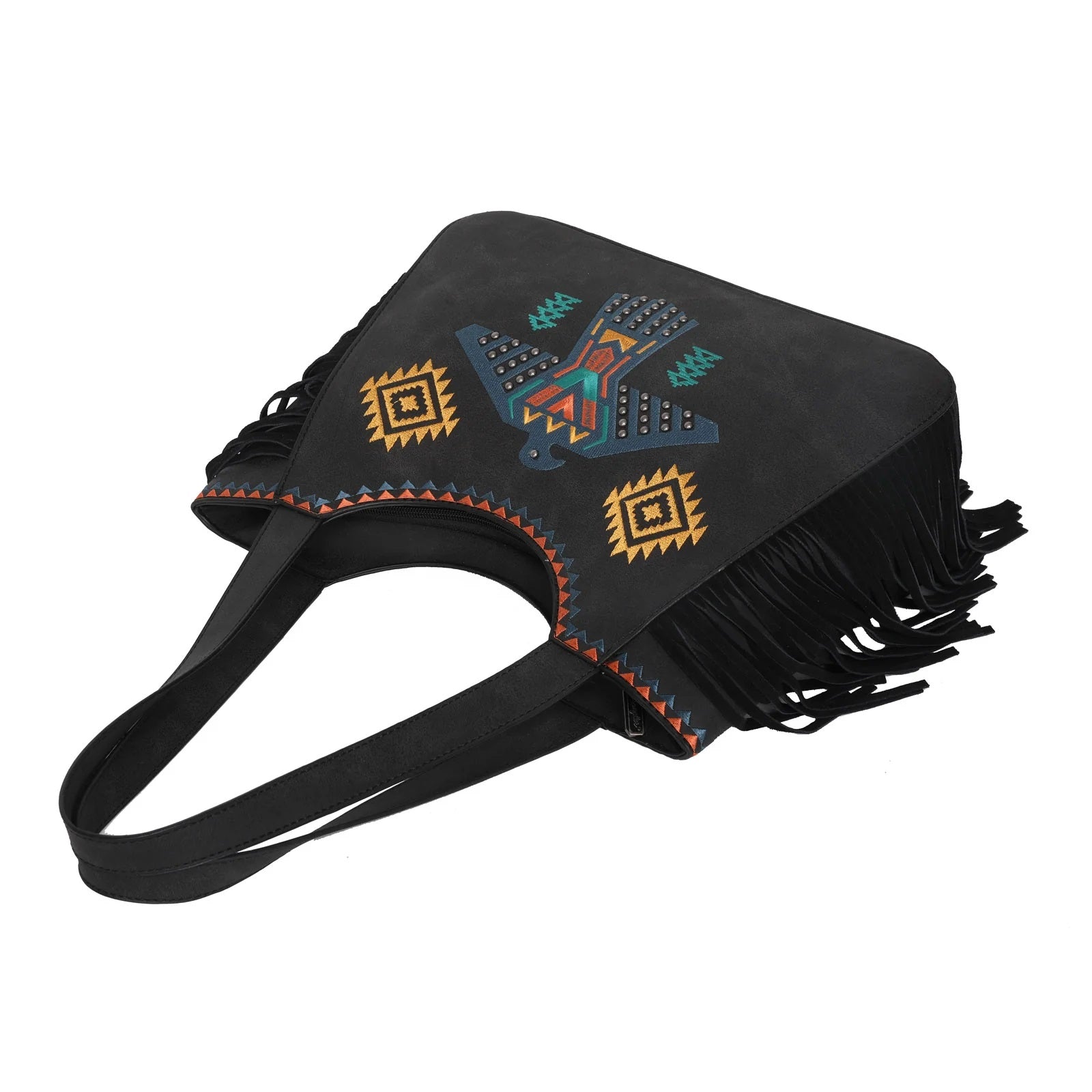 Embroidered Fringe Collection Tote Bag