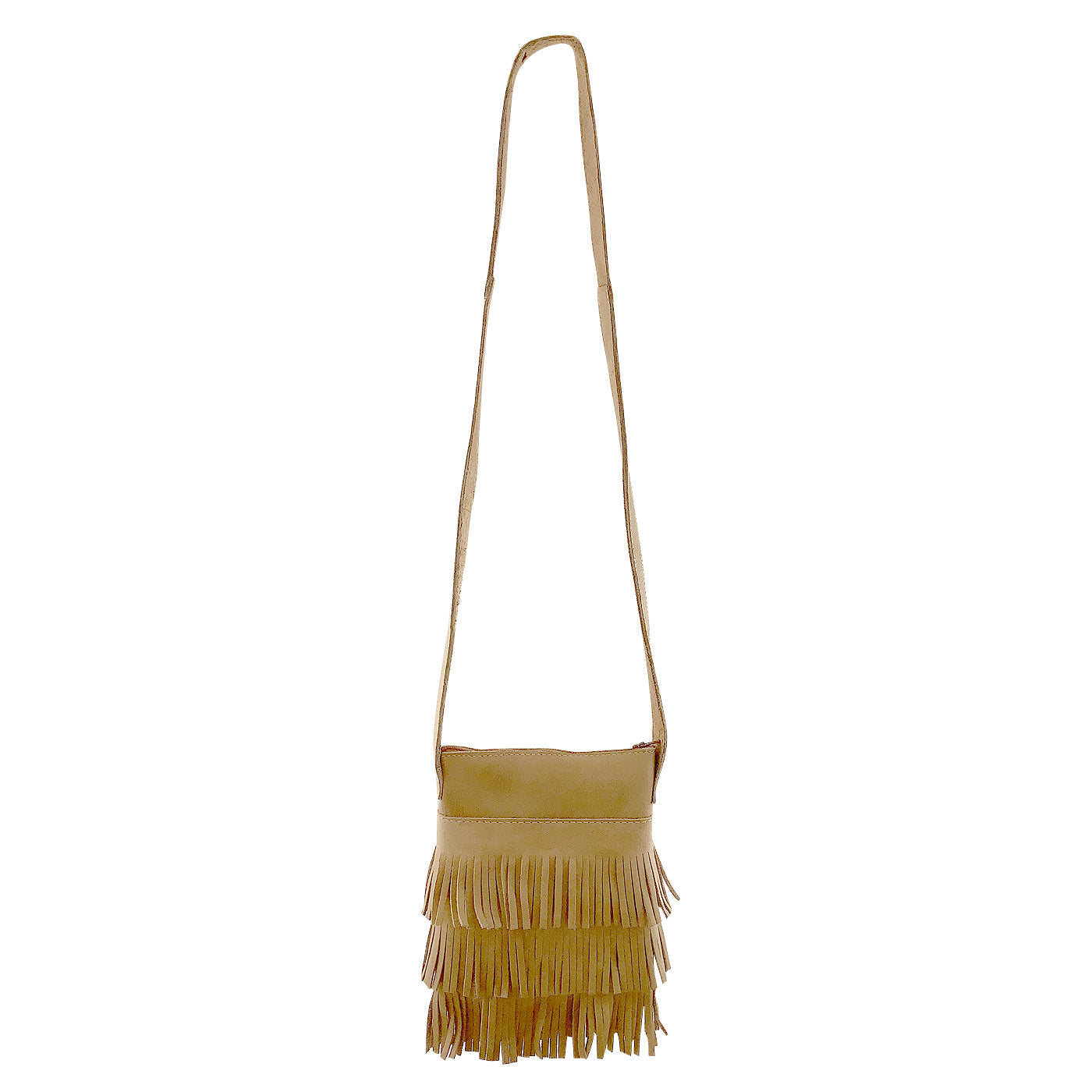 Triple Fringe Leather Shoulder Purse