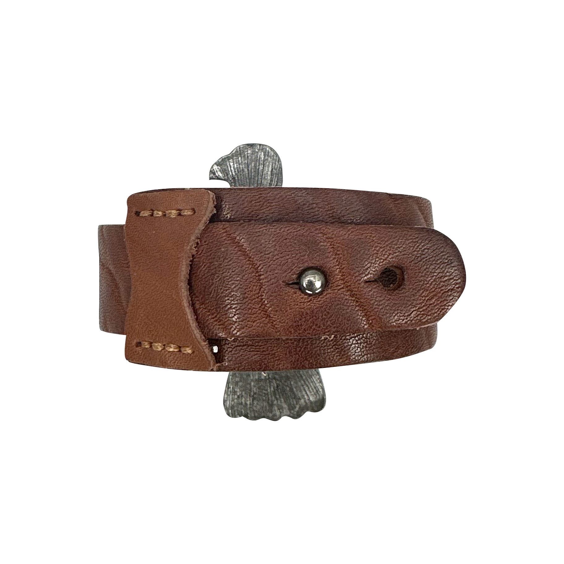 Western Statement Leather Adjustable Strap Bracelet