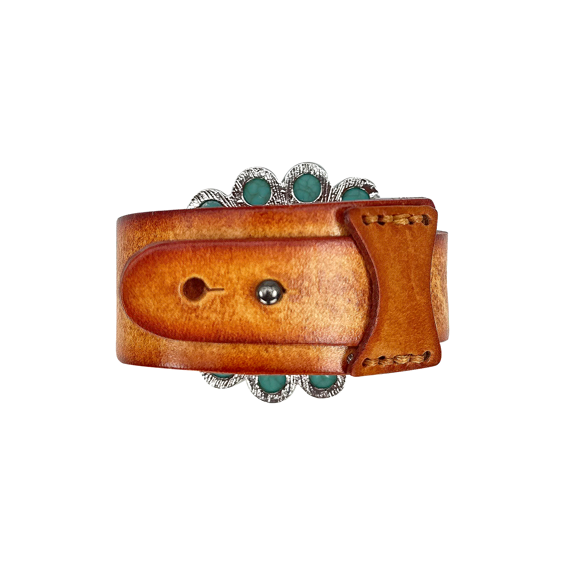 Western Statement Leather Adjustable Strap Bracelet