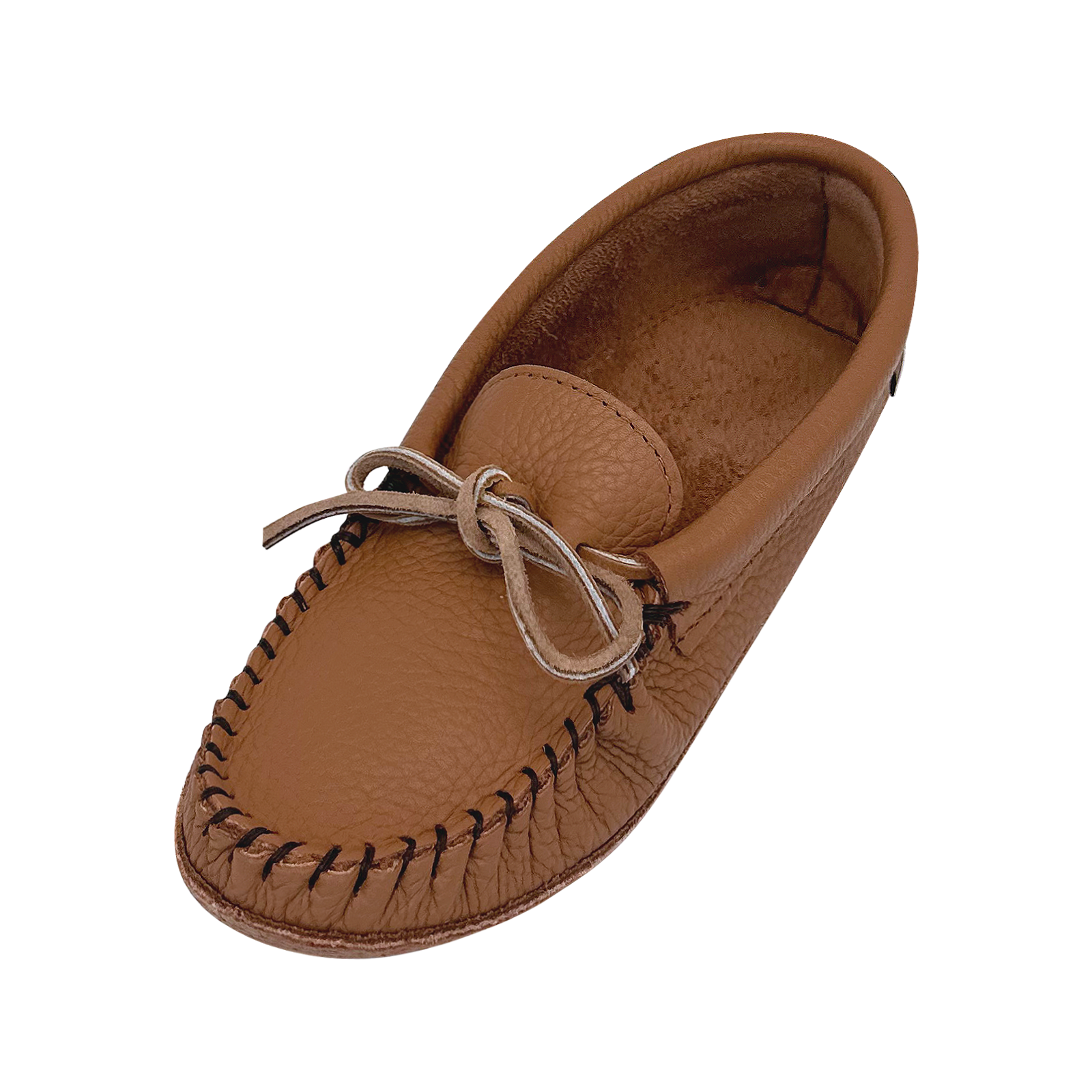 Women's Chestnut Leather Moccasins