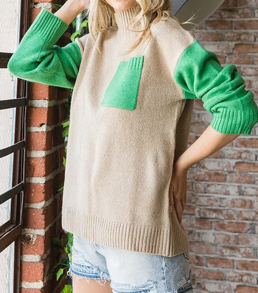 Women's Colorblock Cozy Sweater