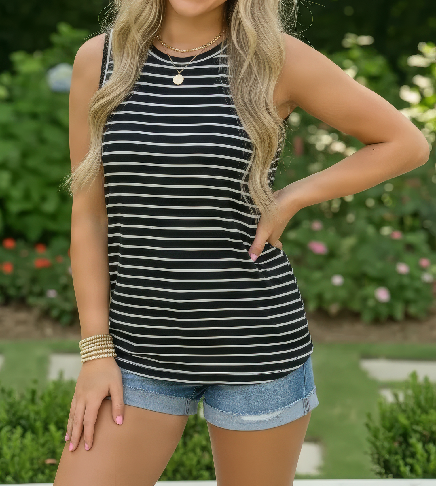 Women's Striped Tank Top