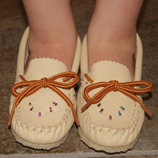 Children's Beaded Moccasins Shoes