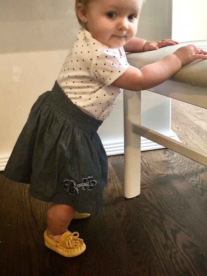 Children's Suede Lined Beaded Moccasins