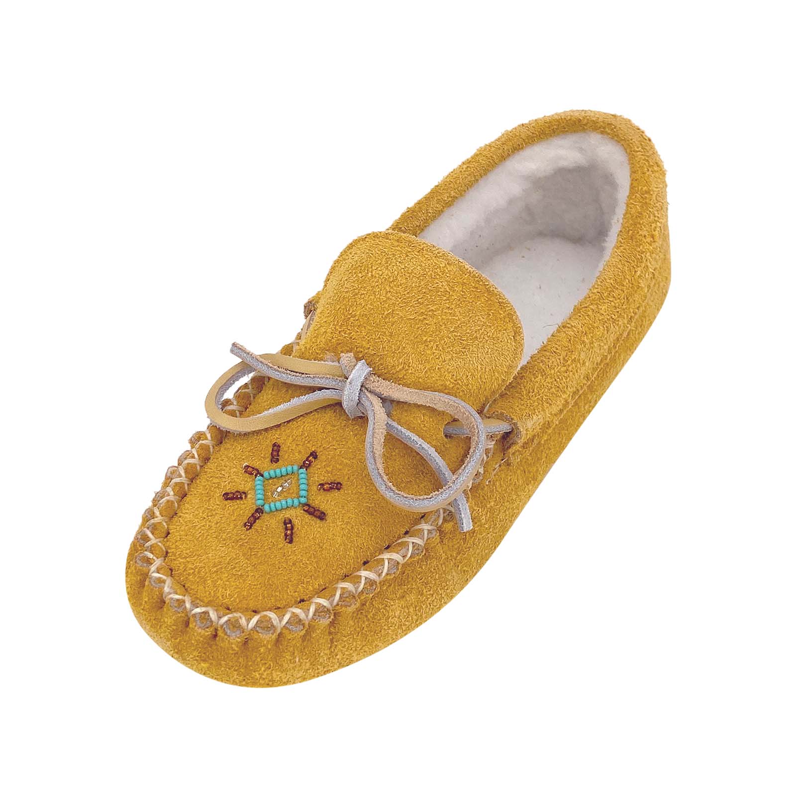 Women's Lined Suede Moccasins