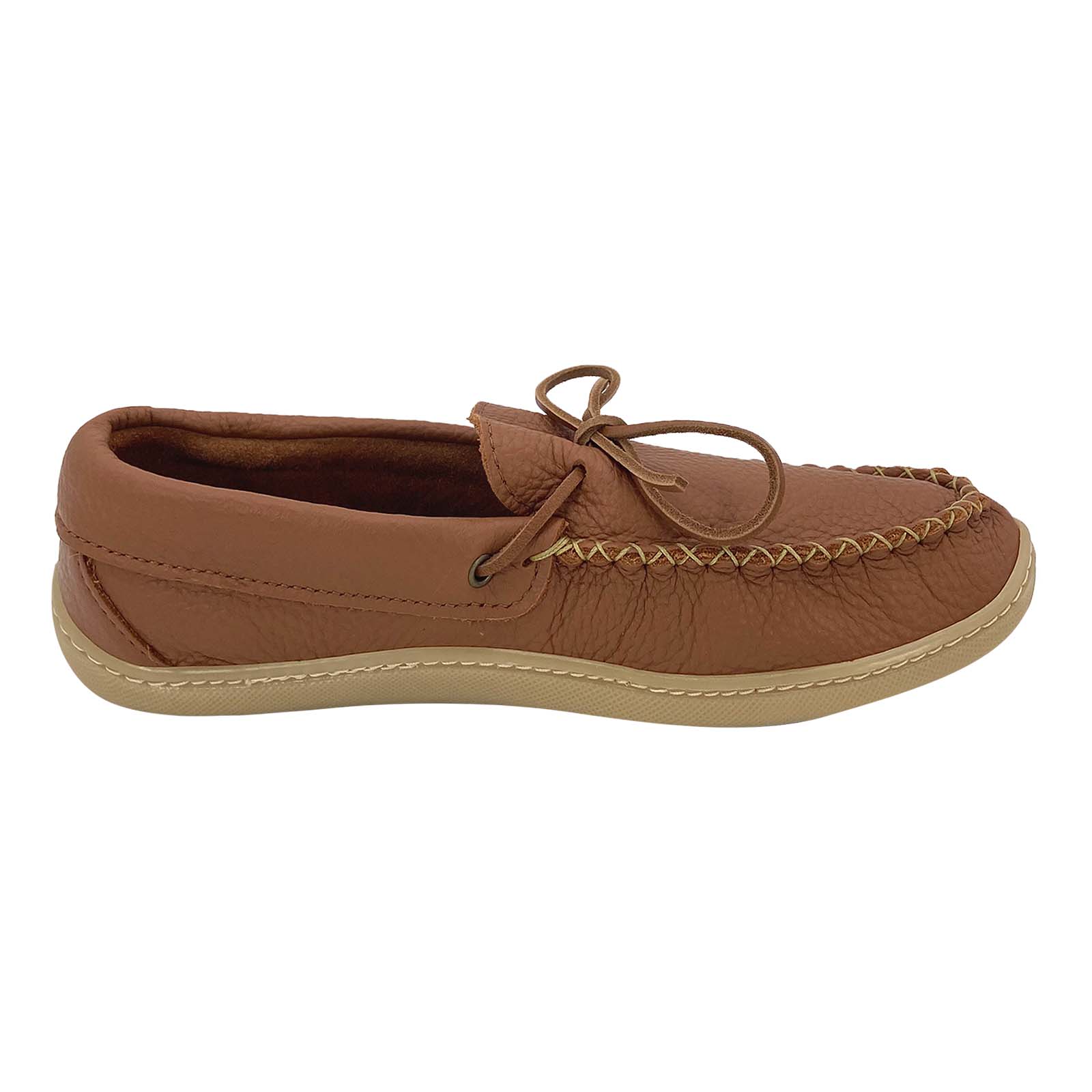 Men's Chestnut Leather Moccasin Shoes