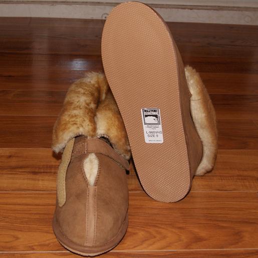 Women's Sheepskin Velcro Cabin Slippers