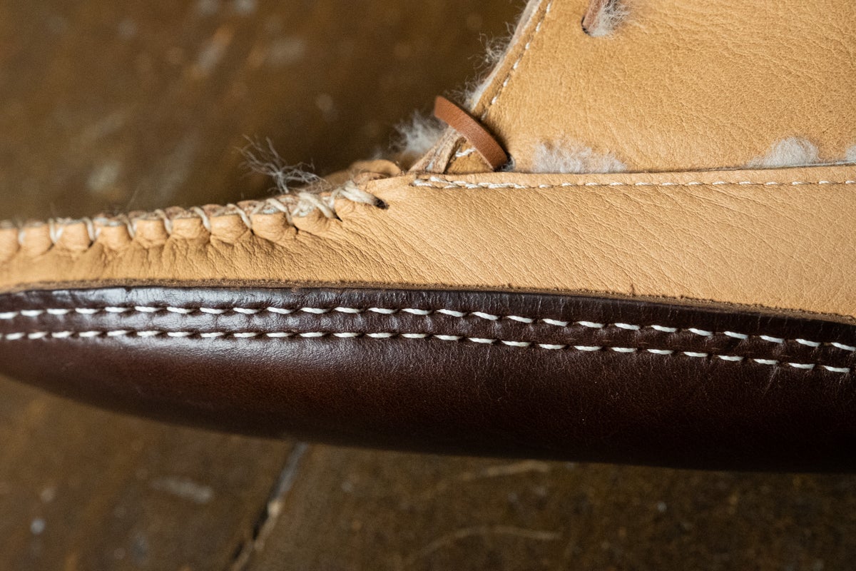 Replacement Oil Tan Leather Moccasin Soles