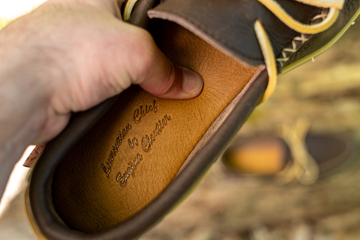Men's Fudge Moose Hide Leather Moccasin Shoes