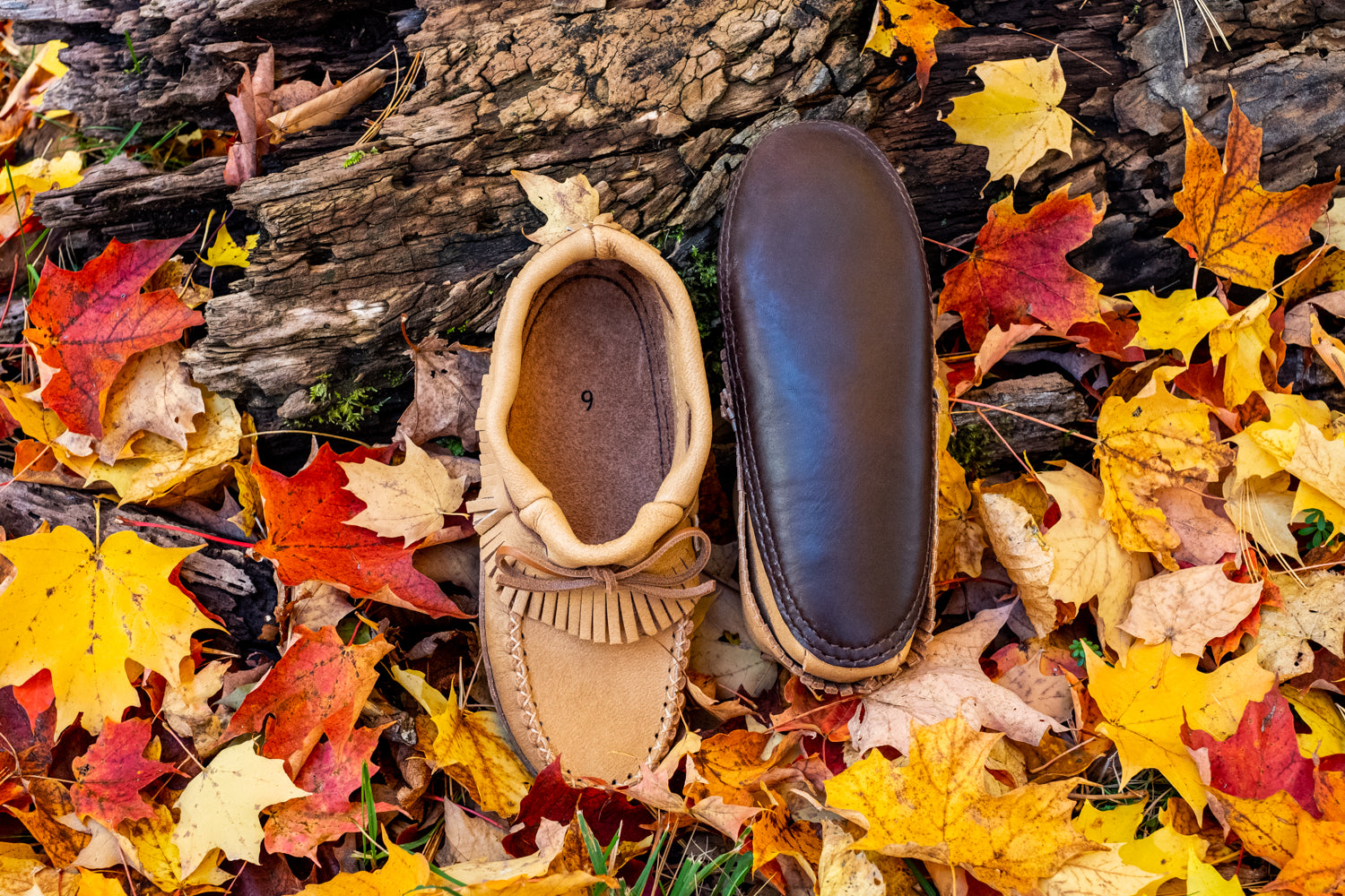 Women's Earthing Moccasins Fringed Ankle