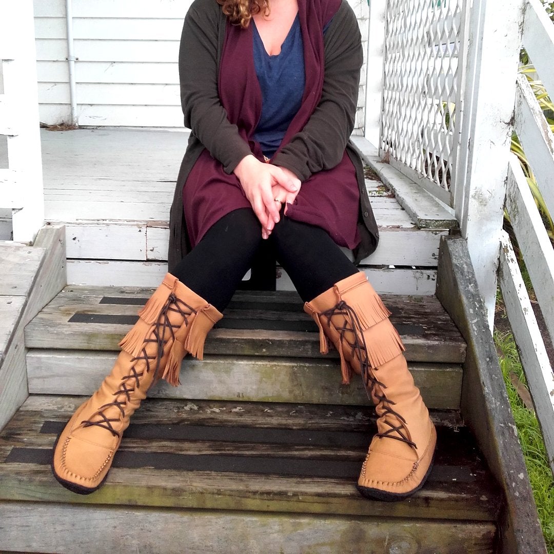 Women's Knee-High Moccasin Boots