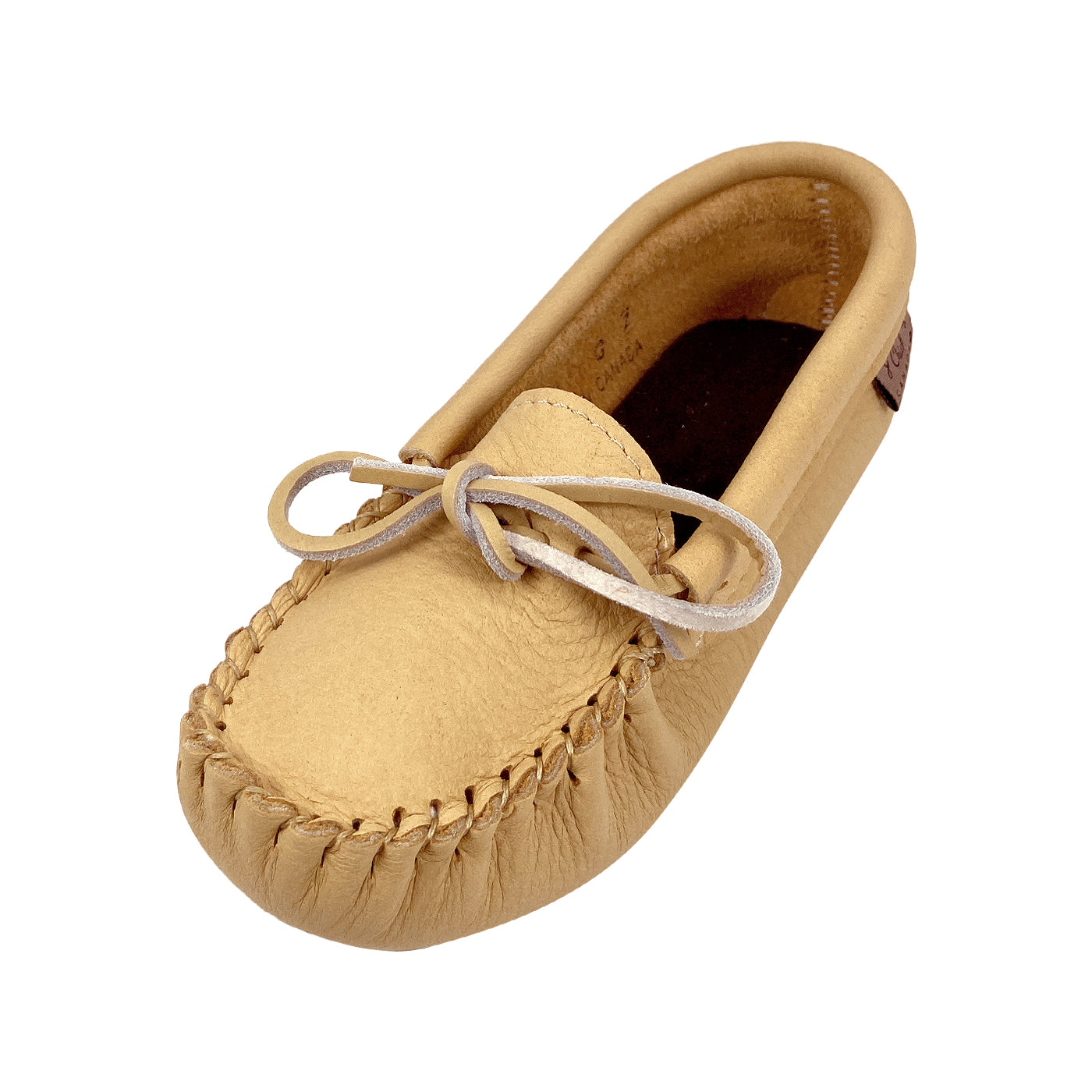 Junior Genuine Moose Hide Leather Laurentian Chief Moccasin Slippers