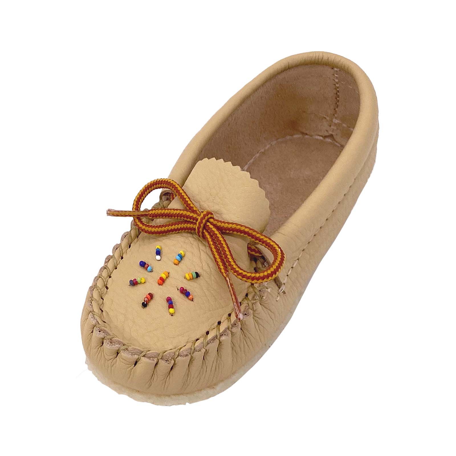 Child Sizes Genuine Leather Authentic Native American Moccasin Shoes