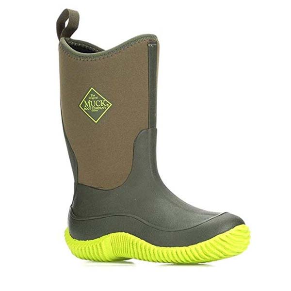 Kids Hale Moss Lime Green Muck Boots (Clearance - Size Child 11 ONLY)