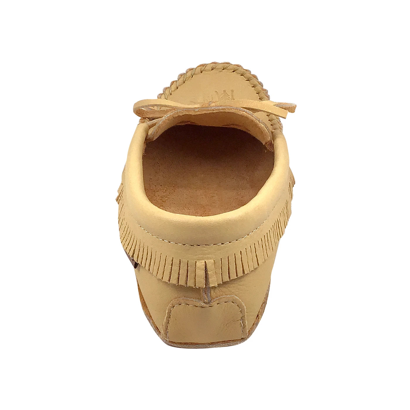 Men's Moose Hide Leather Fringed Moccasins