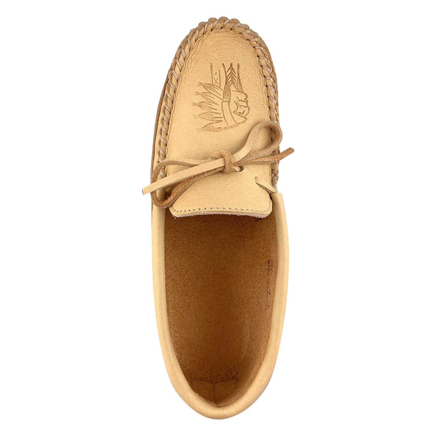 Men's Moose Hide Leather Fringed Moccasins