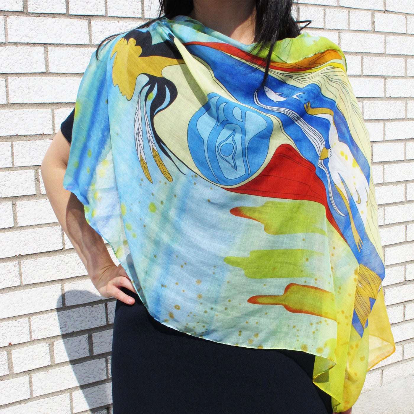 Native American Art Scarves by Maxine Noel