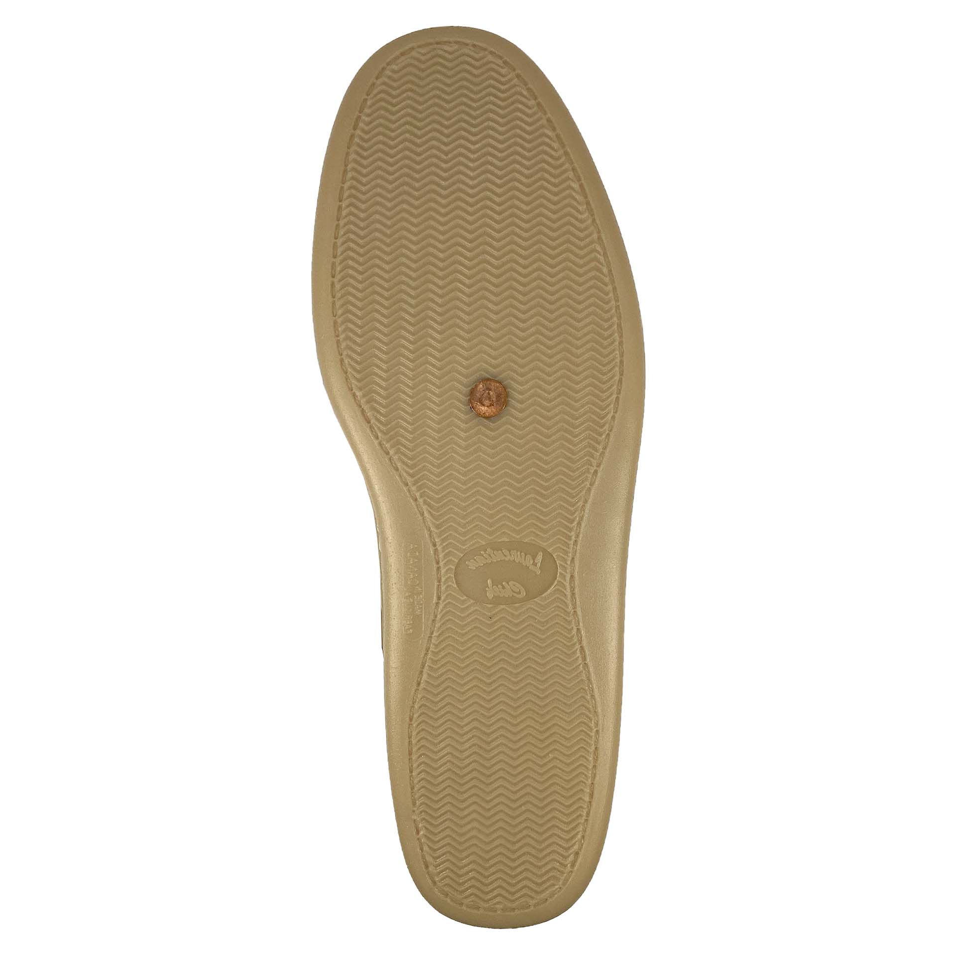 Men's Earthing Moccasin Shoes with Copper Rivet Rubber Sole