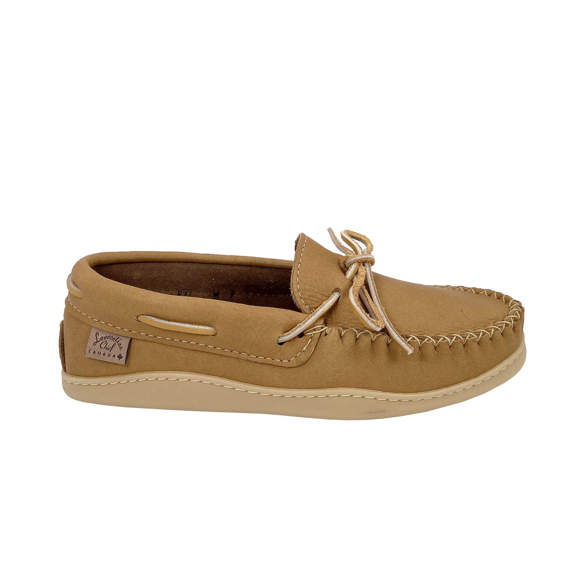 Men's Earthing Moccasin Shoes with Copper Rivet Rubber Sole