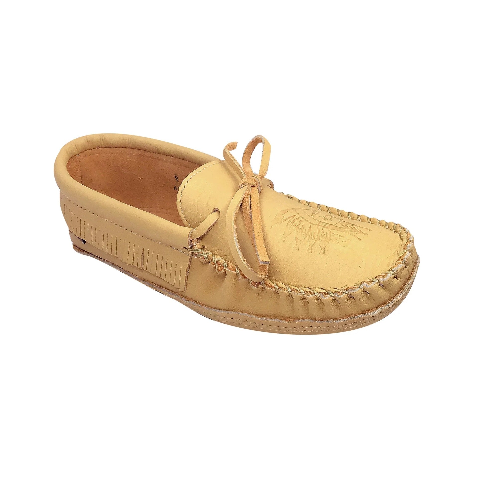 Men's Earthing Moccasins Fringed Leather