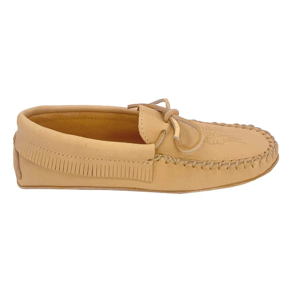 Men's Earthing Moccasins Fringed Leather