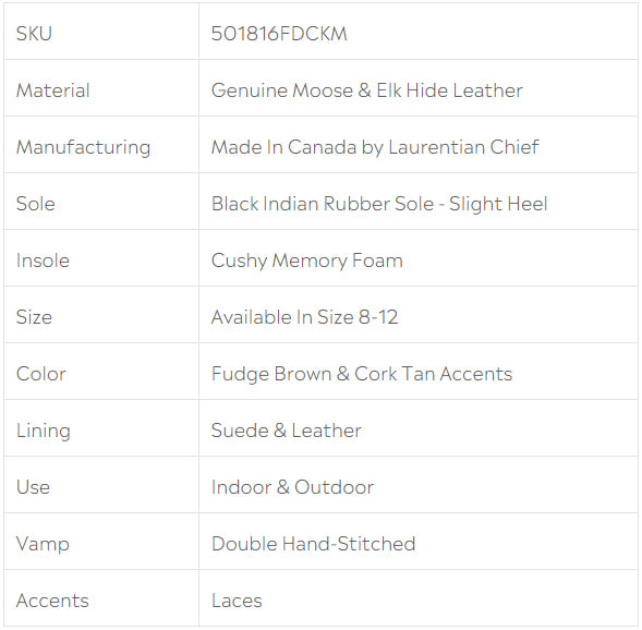 Men's Elk & Moose Hide Leather Moccasin Shoes