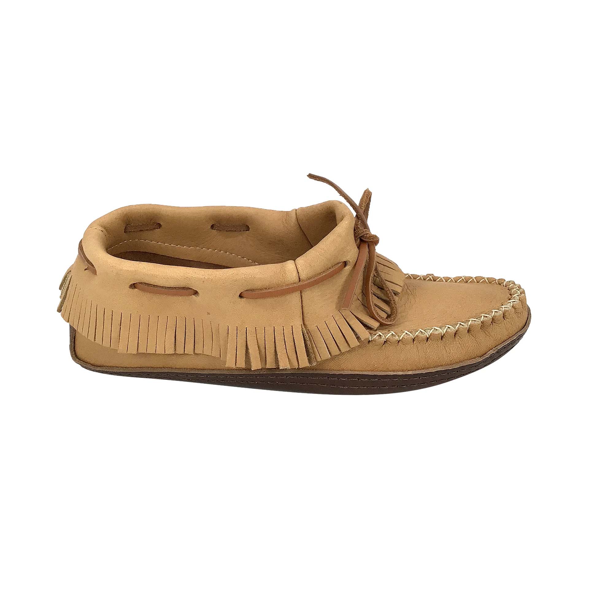 Men's Earthing Moccasins Fringed Ankle