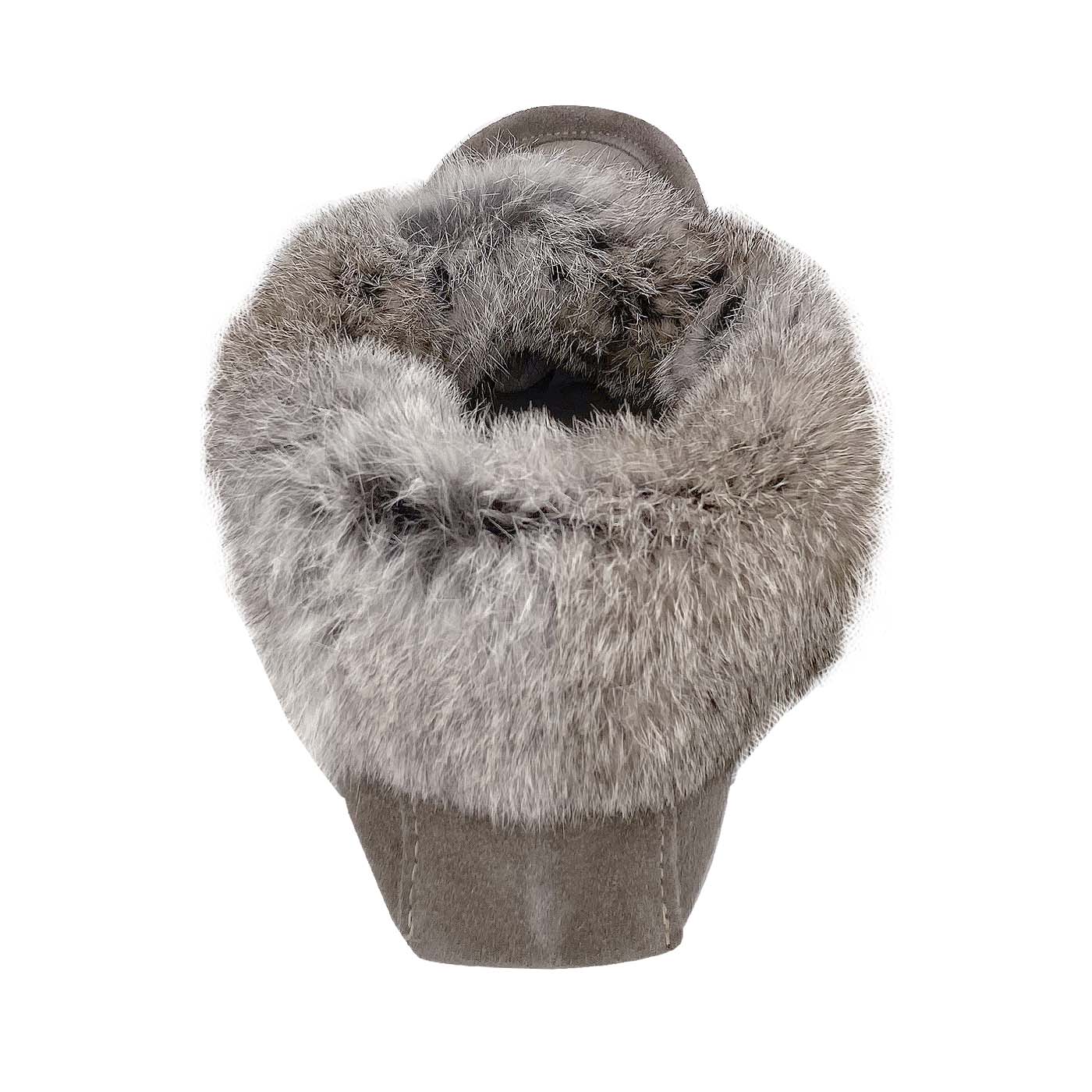 Men's Beaded Rabbit Fur Moccasins