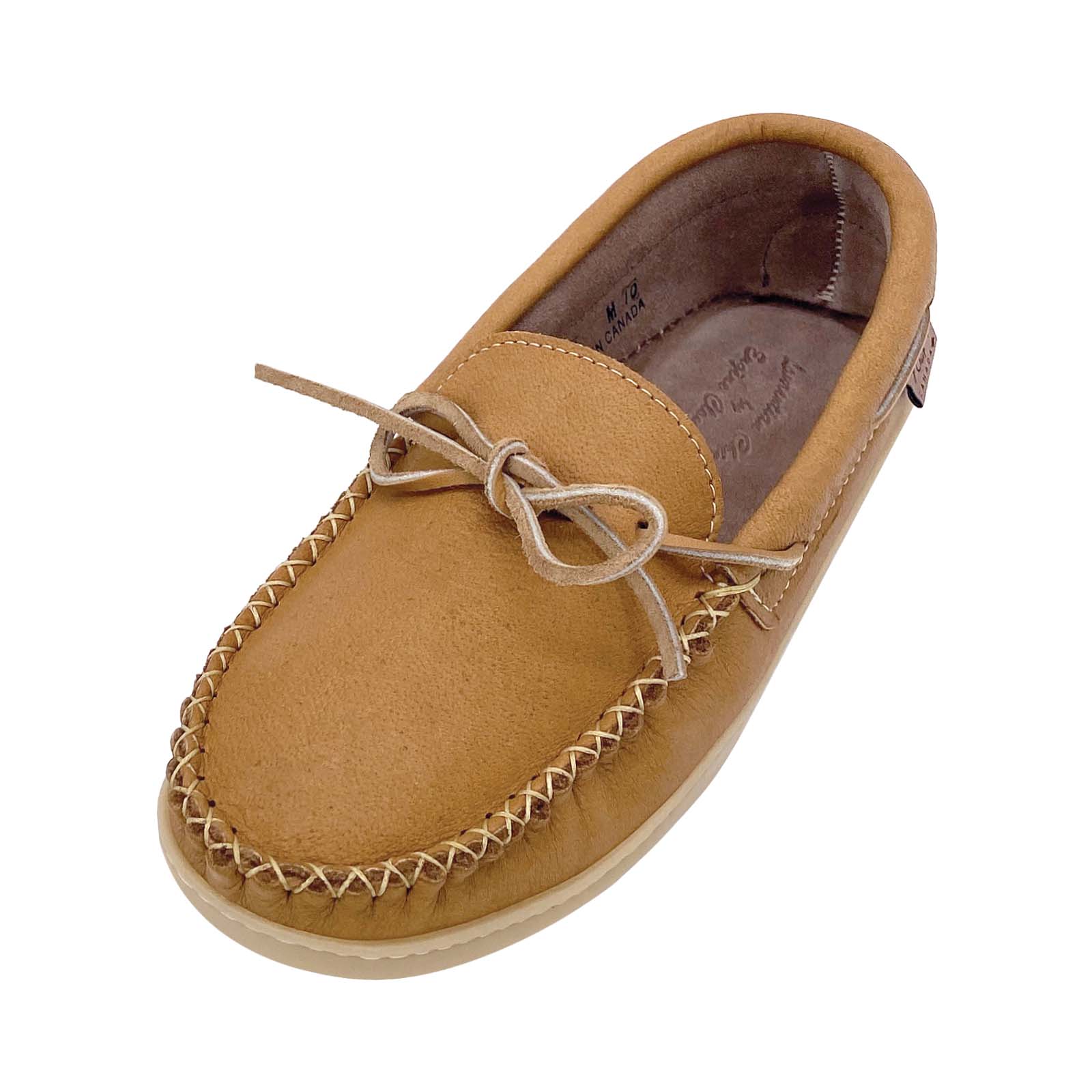 Men's Cork Moose Hide Leather Moccasin Shoes