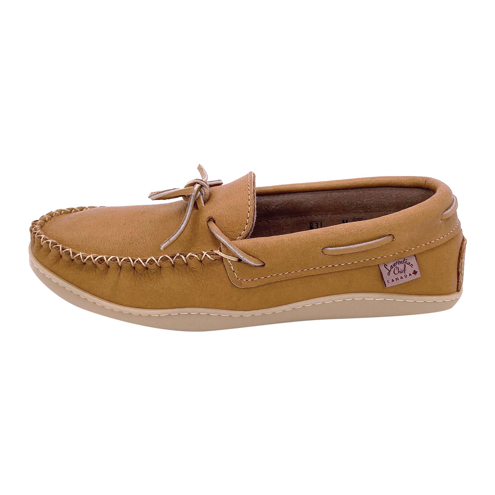 Men's Cork Moose Hide Leather Moccasin Shoes