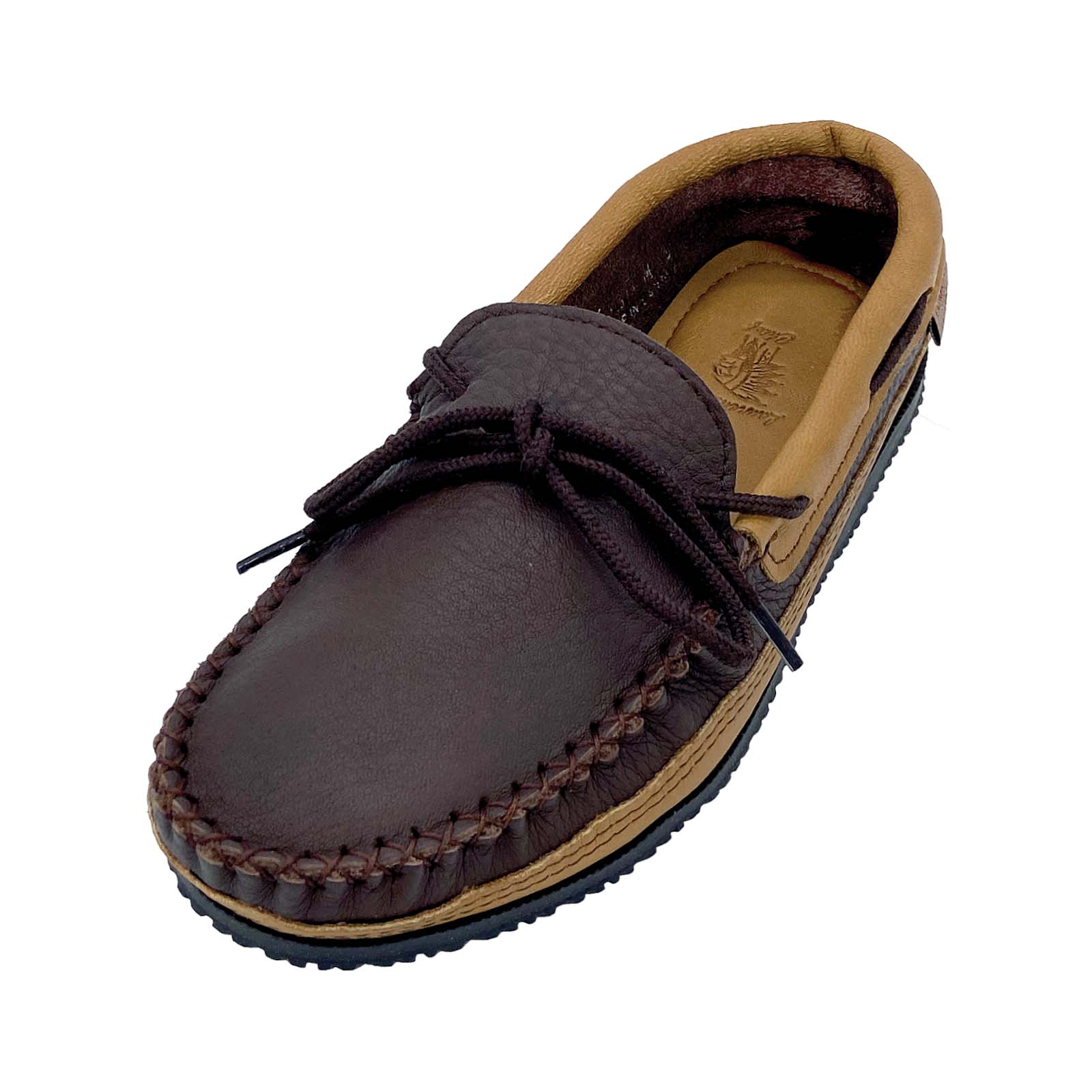 Men's Elk & Moose Hide Leather Moccasin Shoes