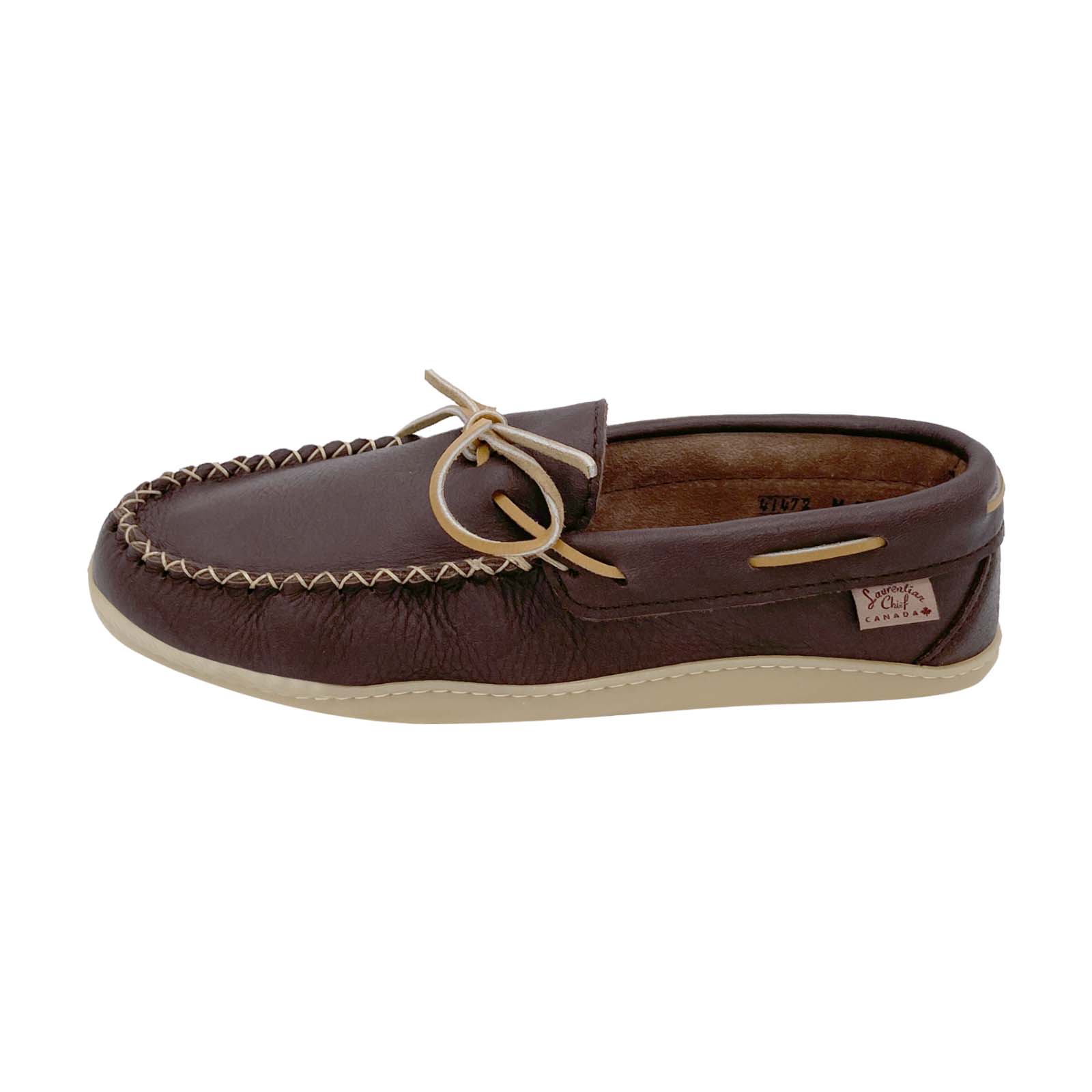 Men's Fudge Moose Hide Leather Moccasin Shoes