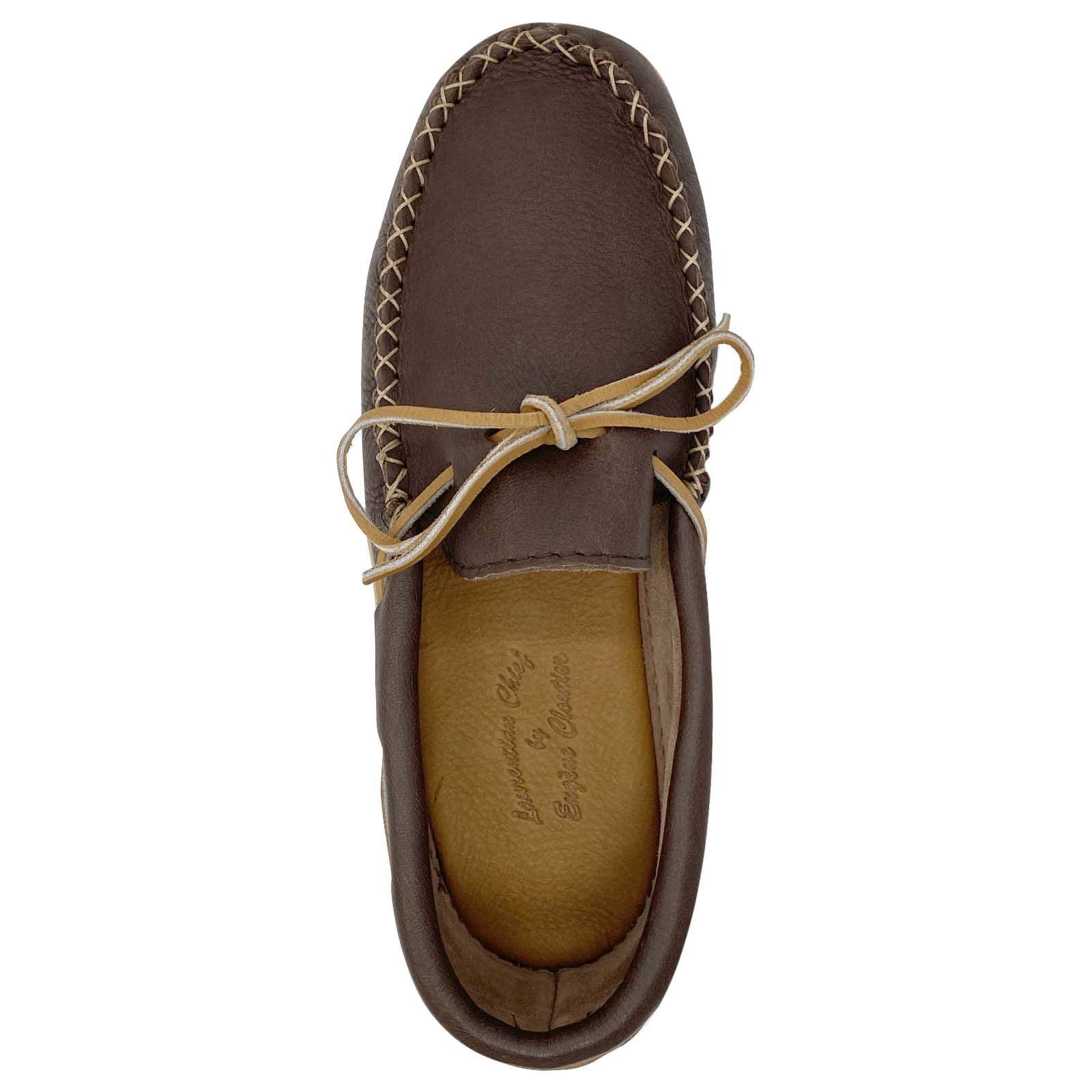 Men's Fudge Moose Hide Leather Moccasin Shoes
