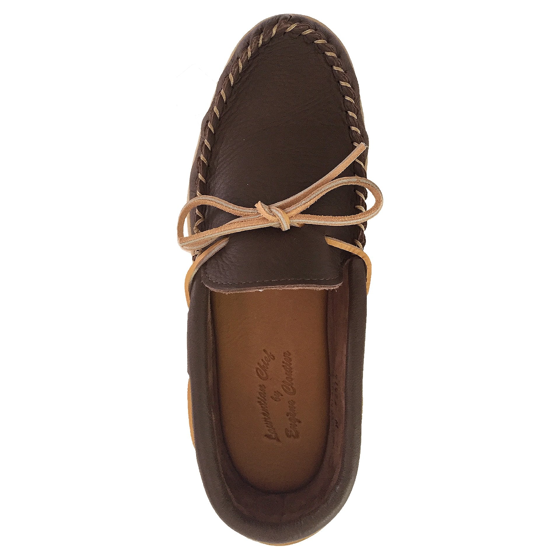 Men's Earthing Moccasin Shoes with Copper Rivet Rubber Sole