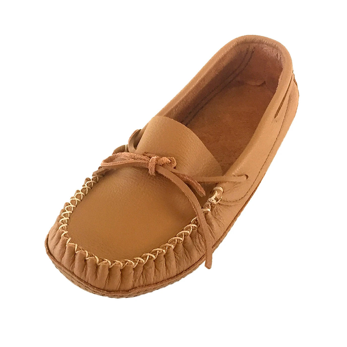 Men's Genuine Leather Wide Fit Soft Sole Authentic Moccasin Slippers