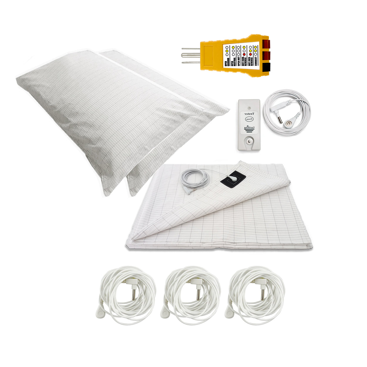Earthing Grounding Sheet Set Made from Cotton with Silver Thread