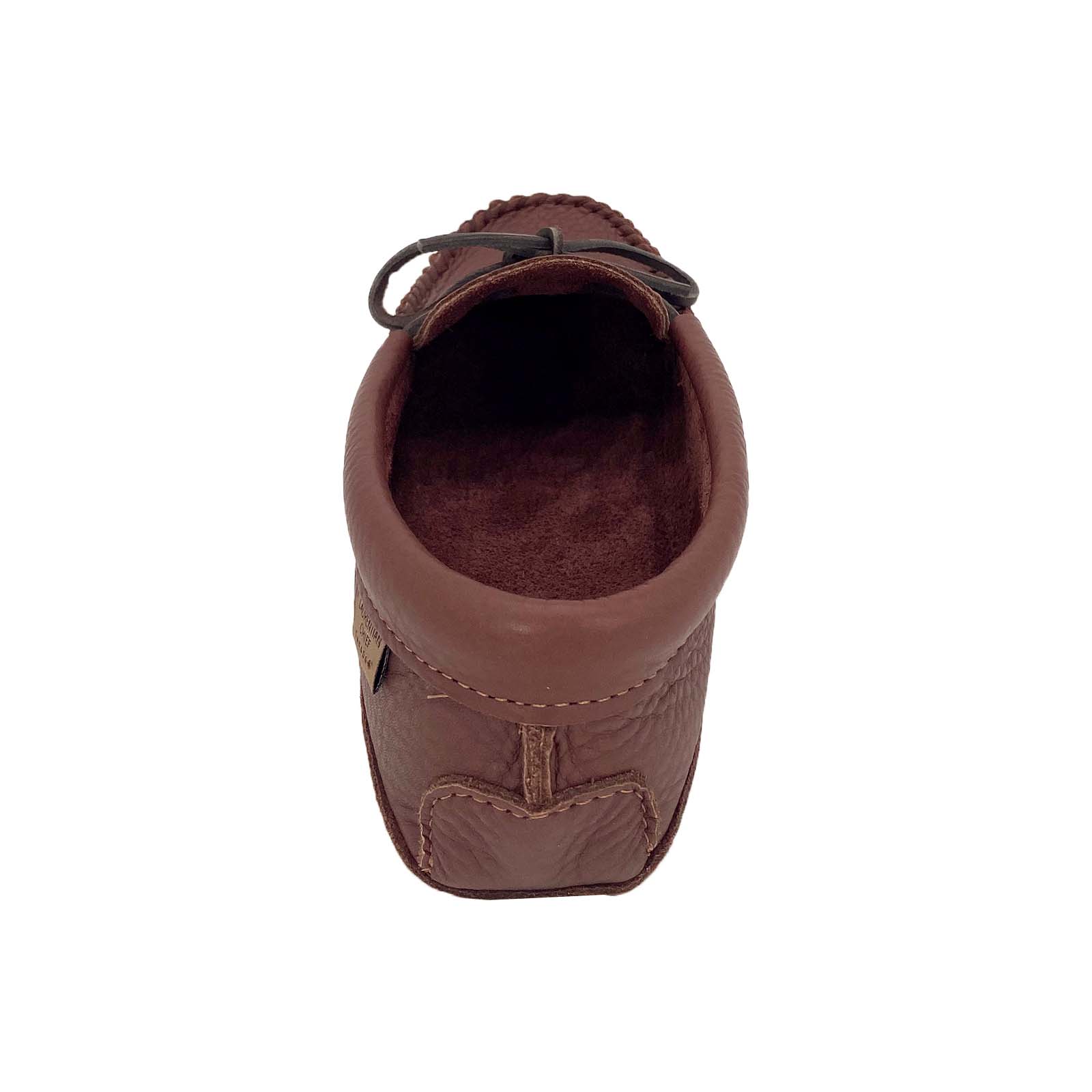 Men's Woodstain Brown Leather Moccasins