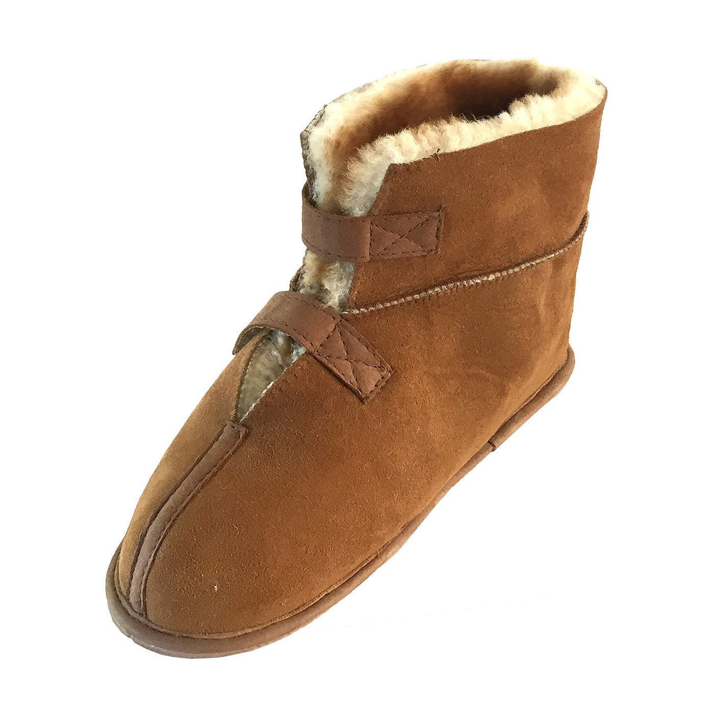 Women's Sheepskin Velcro Cabin Slippers