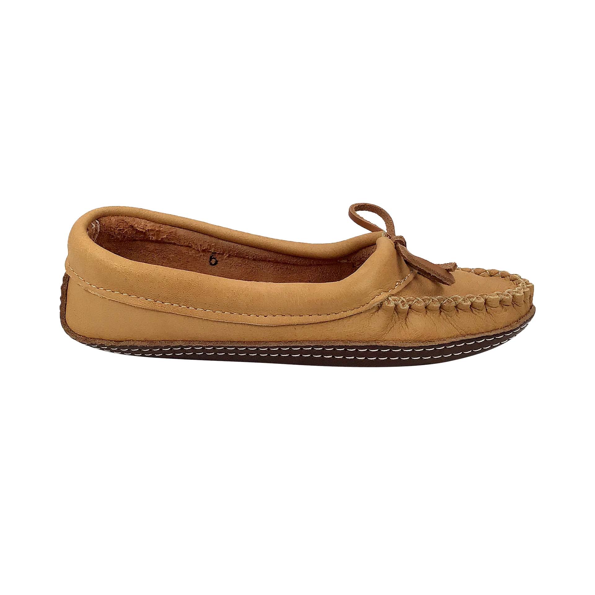 Women's Earthing Ballet Moccasins Moose Hide